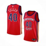 Maillot New Orleans Pelicans Cody Zeller NO 40 Statement 2023-24 Rouge