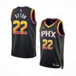 Maillot Phoenix Suns Deandre Ayton NO 22 Statement 2022-23 Noir