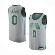 Maillot Boston Celtics Jayson Tatum NO 0 Ville 2018-19 Gris