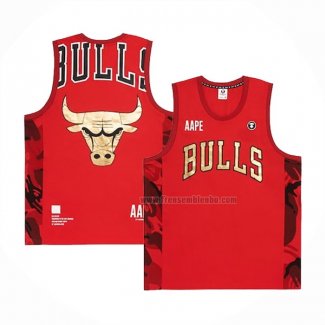 Maillot Chicago Bulls x AAPE Rouge
