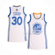 Maillot Femme Golden State Warriors Stephen Curry NO 30 Icon Blanc