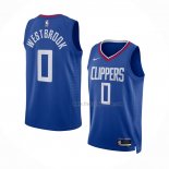 Maillot Los Angeles Clippers Russell Westbrook NO 0 Icon 2022-23 Bleu