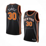 Maillot New York Knicks Julius Randle NO 30 Ville 2021-22 Noir