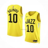 Maillot Utah Jazz Leandro Bolmaro NO 10 Icon 2022-23 Jaune