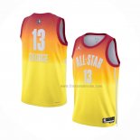 Maillot All Star 2023 Los Angeles Clippers Paul George NO 13 Orange