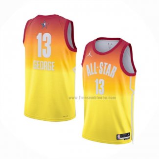 Maillot All Star 2023 Los Angeles Clippers Paul George NO 13 Orange
