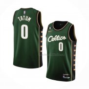 Maillot Boston Celtics Jayson Tatum NO 0 Ville 2022-23 Vert