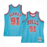Maillot Chicago Bulls Dennis Rodman NO 91 Mitchell & Ness 1995-96 Bleu
