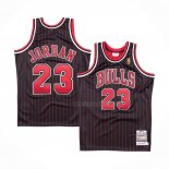 Maillot Chicago Bulls Michael Jordan NO 23 Hardwood Classics Throwback 1996-97 Noir