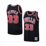 Maillot Chicago Bulls Scottie Pippen NO 33 Mitchell & Ness 1997-98 Noir
