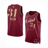 Maillot Cleveland Cavaliers Jarrett Allen NO 31 Ville 2023-24 Rouge