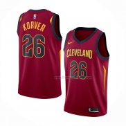Maillot Cleveland Cavaliers Kyle Korver NO 26 Icon Rouge