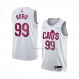 Maillot Cleveland Cavaliers Ricky Rubio NO 99 Association 2022-23 Blanc