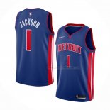 Maillot Detroit Pistons Reggie Jackson NO 1 Icon Bleu
