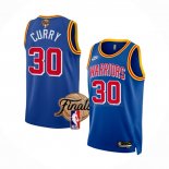 Maillot Golden State Warriors Stephen Curry NO 30 Classic 2022 NBA Finals Bleu