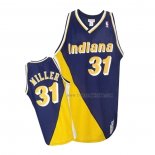 Maillot Indiana Pacers Reggie Miller NO 31 Retro Blanc Bleu Jaune