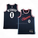 Maillot Los Angeles Clippers Russell Westbrook NO 0 Icon 2024-25 Bleu