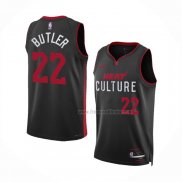 Maillot Miami Heat Jimmy Butler NO 22 Ville 2023-24 Noir