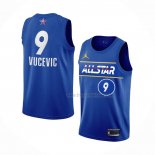 Maillot All Star 2021 Orlando Magic Nikola Vucevic NO 9 Bleu