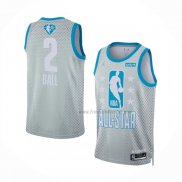 Maillot All Star 2022 Charlotte Hornets LaMelo Ball NO 2 Gris