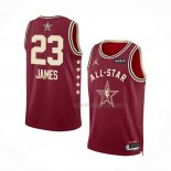 Maillot All Star 2024 Los Angeles Lakers LeBron James NO 23 Rouge