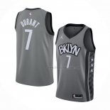 Maillot Brooklyn Nets Kevin Durant NO 7 Statement 2020-21 Gris