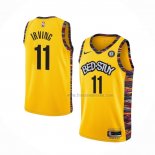 Maillot Brooklyn Nets Kyrie Irving NO 11 Ville 2020-21 Jaune