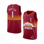 Maillot Denver Nuggets Michael Porter NO 1 Ville 2020-21 Rouge