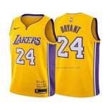 Maillot Enfant Los Angeles Lakers Kobe Bryant NO 24 Retirement 2017-2018 Or