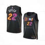 Maillot Enfant Miami Heat Jimmy Butler NO 22 2021-22 Ville Noir