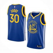 Maillot Golden State Warriors Stephen Curry NO 30 Icon 2020-21 Bleu