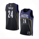 Maillot Indiana Pacers Buddy Hield NO 24 Ville 2022-23 Bleu