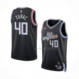 Maillot Los Angeles Clippers Ivica Zubac NO 40 Ville 2022-23 Noir