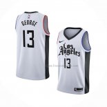 Maillot Los Angeles Clippers Paul George NO 13 Ville 2019-20 Blanc
