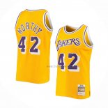 Maillot Los Angeles Lakers James Worthy NO 42 Mitchell & Ness 1984-85 Jaune