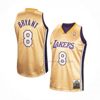 Maillot Los Angeles Lakers Kobe Bryant NO 8 Domicile Mitchell & Ness Or