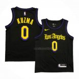 Maillot Los Angeles Lakers Kyle Kuzma NO 0 Ville 2019-20 Noir