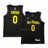 Maillot Los Angeles Lakers Nick Young NO 0 Ville 2019-20 Noir
