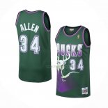 Maillot Milwaukee Bucks Ray Allen NO 34 Mitchell & Ness 1996-97 Vert