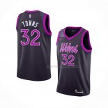 Maillot Minnesota Timberwolves Karl-Anthony Towns NO 32 Ville 2018-19 Volet