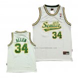 Maillot Seattle Supersonics Ray Allen NO 34 Historic Blanc