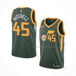 Maillot Utah Jazz Donovan Mitchell NO 45 Earned 2018-19 Vert