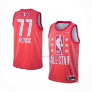 Maillot All Star 2022 Dallas Mavericks Luka Doncic NO 77 Granate