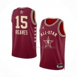 Maillot All Star 2024 Los Angeles Lakers Austin Reaves NO 15 Rouge
