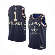 Maillot All Star 2024 New Orleans Pelicans Zion Williamson NO 1 Bleu