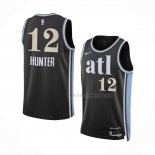 Maillot Atlanta Hawks De'andre Hunter NO 12 Ville 2023-24 Noir