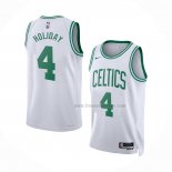 Maillot Boston Celtics Jrue Holiday NO 4 Association 2022-23 Blanc