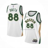 Maillot Boston Celtics Neemias Queta NO 88 Ville 2023-24 Blanc