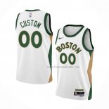 Maillot Boston Celtics Personnalise Ville 2023-24 Blanc