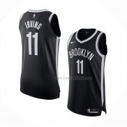 Maillot Brooklyn Nets Kyrie Irving NO 11 Icon Authentique Noir